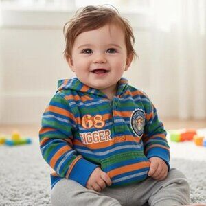 Disney Baby Stripe Star Player Tigger Hoodie 12 Months